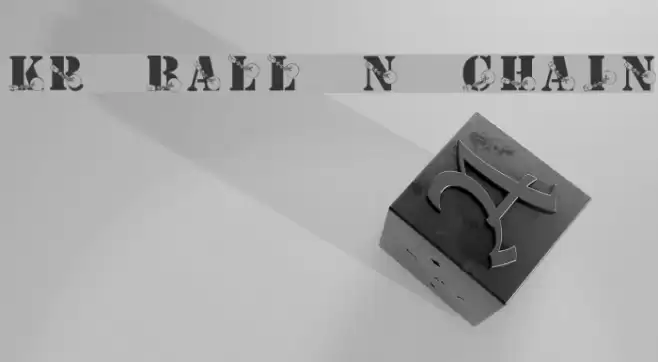 KR Ball N Chain Font examples