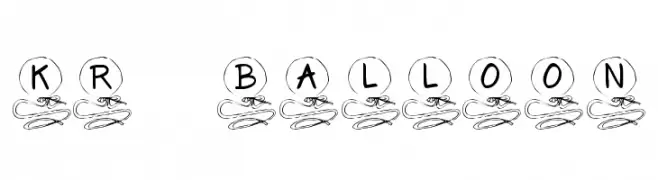 KR Balloon  Free Fonts Download