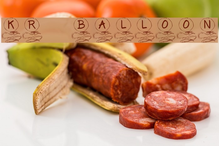 KR Balloon Font examples