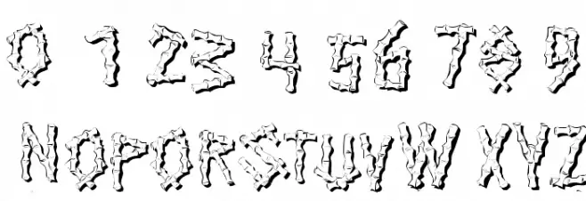 KR Bamboo Font OTHER CHARS