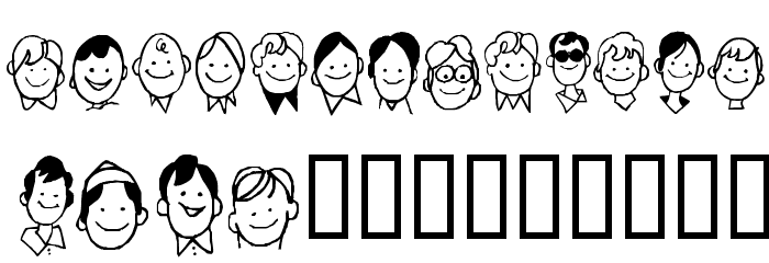 KR Barb's Class Boys Font OTHER CHARS