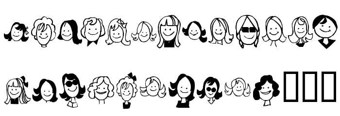 KR Barb's Class Girls Font OTHER CHARS