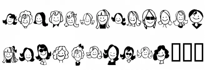 KR Barb's Class  Girls Font LOWERCASE
