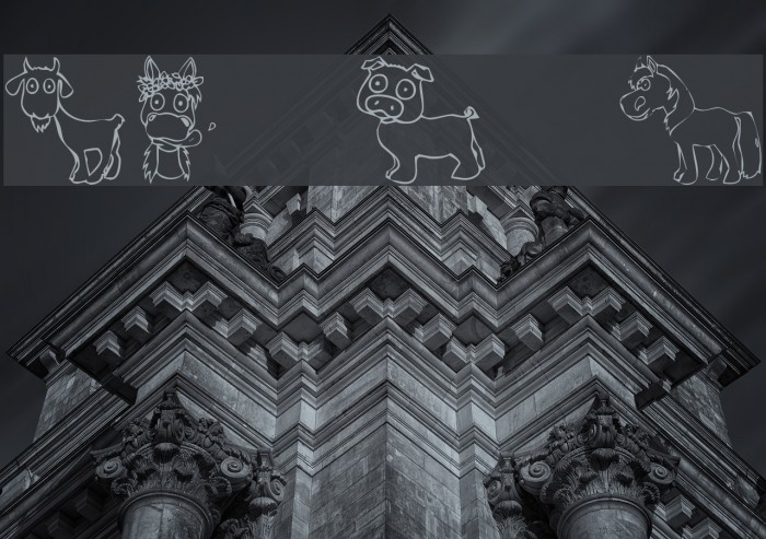 KR Barnyard Scraps Font examples