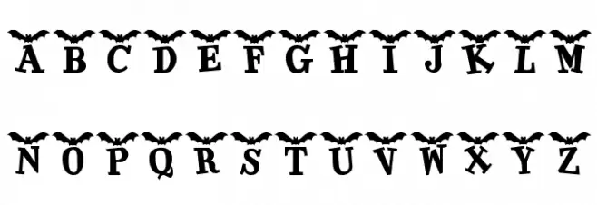 KR Batty Schriftart Groß