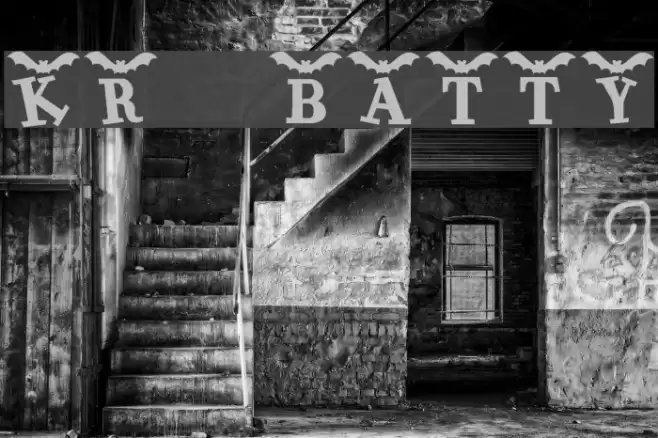 KR Batty Font examples