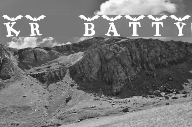 KR Batty Font examples