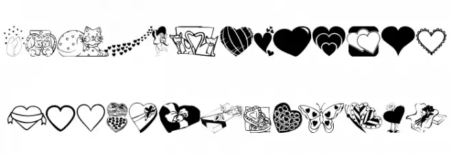 KR Be Mine Again Schriftart Groß