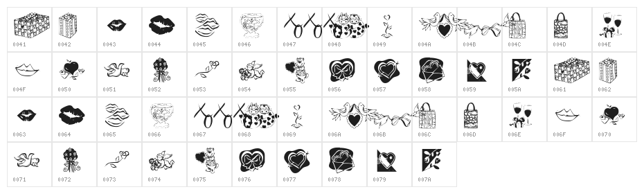 KR Be Mine Forever Character Map