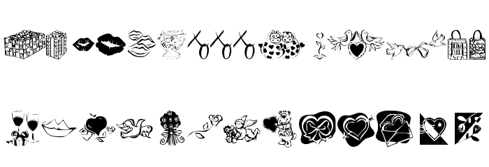 KR Be Mine Forever Font LOWERCASE