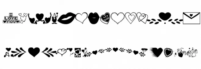 KR Be Mine More خط أحرف كبيرة