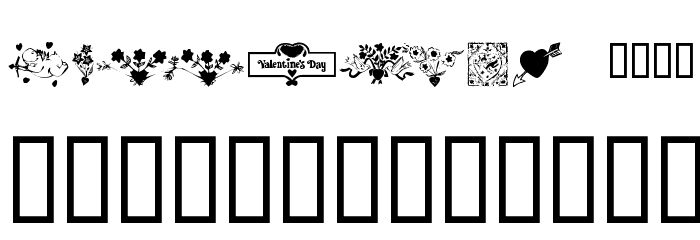 KR Be Mine More Font LOWERCASE