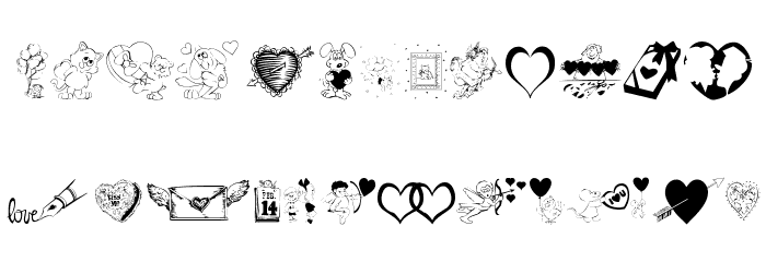 KR Be Mine Font LOWERCASE