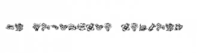 KR Beautiful Flowers 2  Frei Schriftart Herunterladen