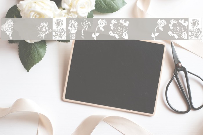 KR Beautiful Flowers Font examples