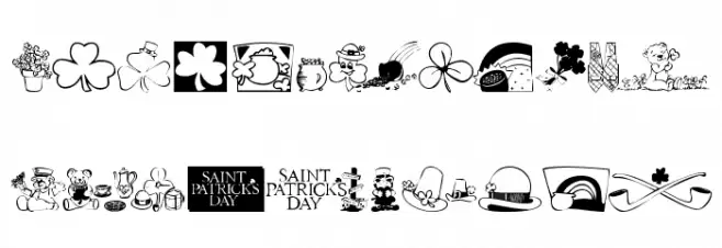 KR Belated St Patricks Font OTHER CHARS