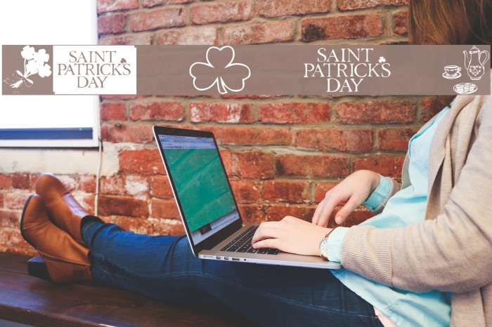 KR Belated St Patricks Font examples