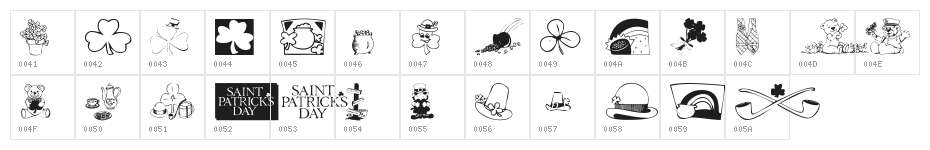 KR Belated St Patricks Character Map