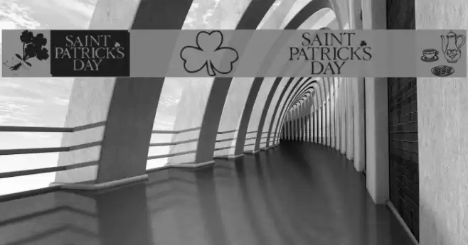 KR Belated St Patricks Font examples