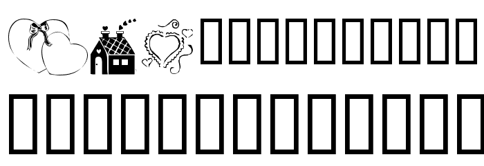 KR Belated Valentine Font LOWERCASE