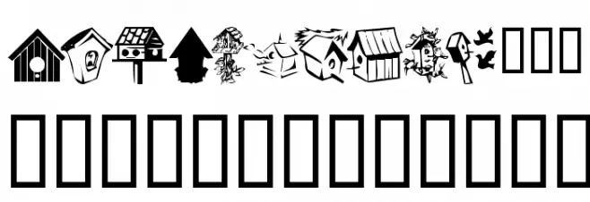 KR Birdhouse Font OTHER CHARS