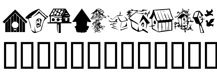 KR Birdhouse Font LOWERCASE