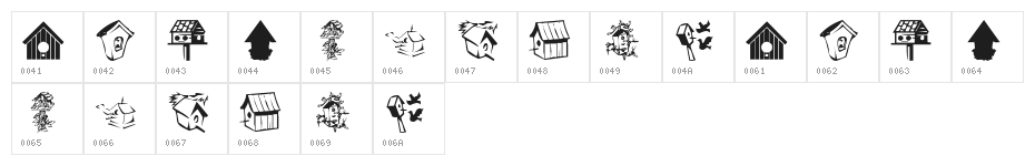 KR Birdhouse Character Map