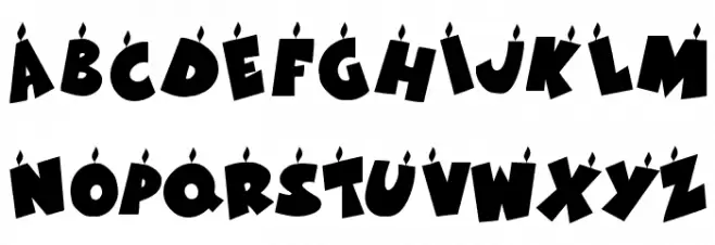 KR Birthday Letters Font OTHER CHARS