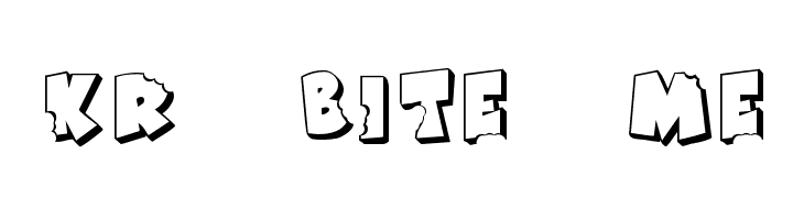 KR Bite Me  Fuentes Gratis Descargar