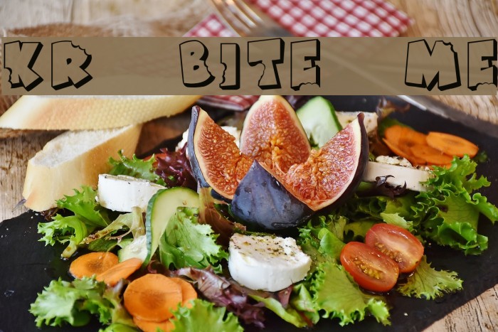 KR Bite Me Font examples
