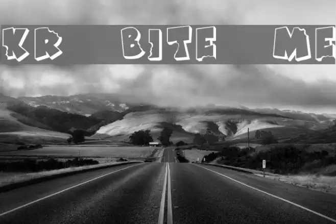 KR Bite Me Font examples