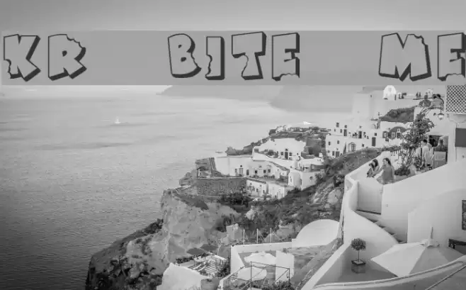KR Bite Me Font examples