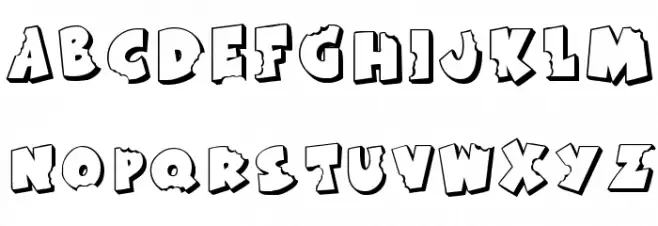 KR Bite Me 字体 小写