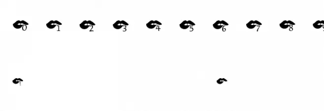 KR Bite Your Lip! Font OTHER CHARS