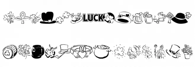 KR Bits O'Shea Font OTHER CHARS