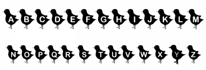 KR Blackbird Font OTHER CHARS