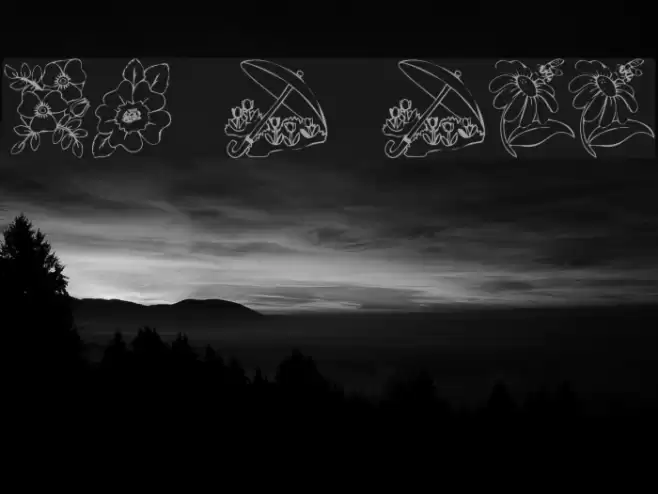 KR Bloom Bonanza Font examples