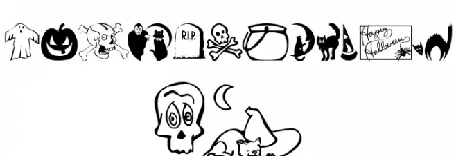 KR Boo City خط أحرف كبيرة