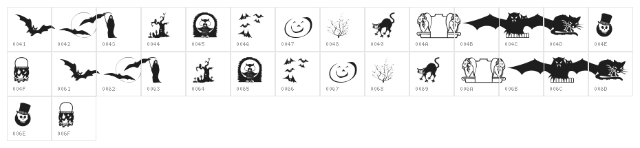 KR Boo Lane Character Map