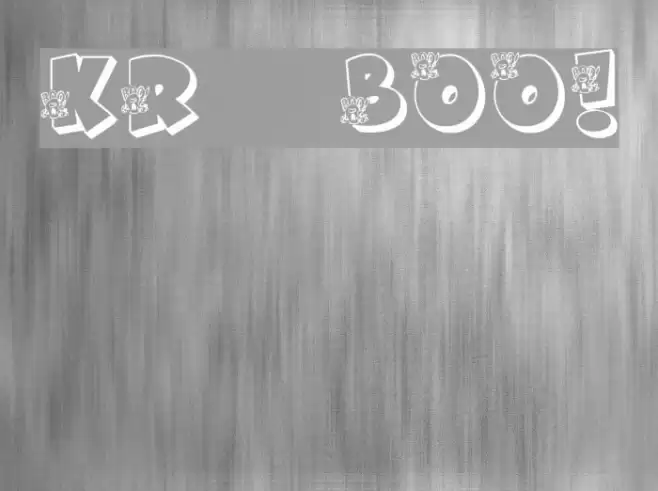 KR Boo! Font examples