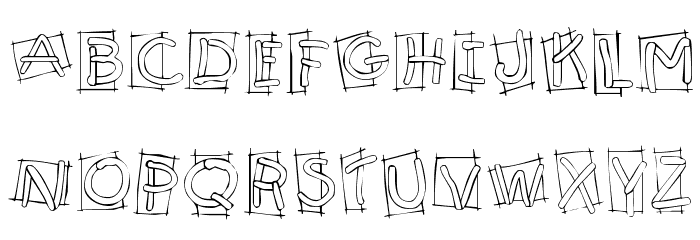 KR Boxy Font LOWERCASE