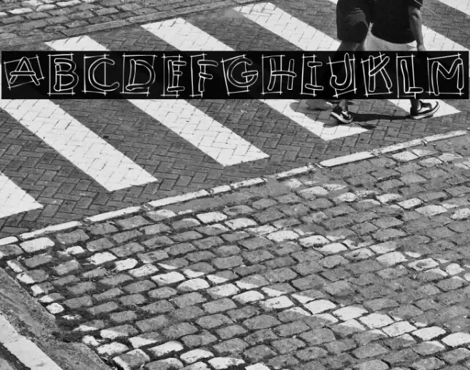 KR Boxy Font examples