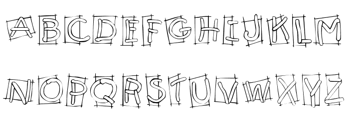KR Boxy Font Litere mici