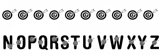 KR Bullseye! Font OTHER CHARS