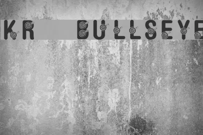 KR Bullseye! Font examples