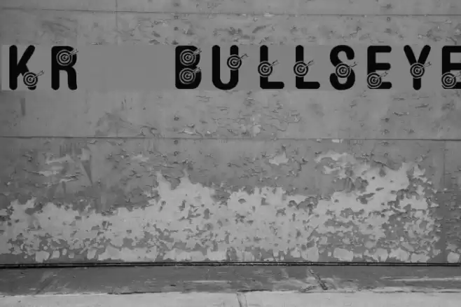 KR Bullseye! Font examples
