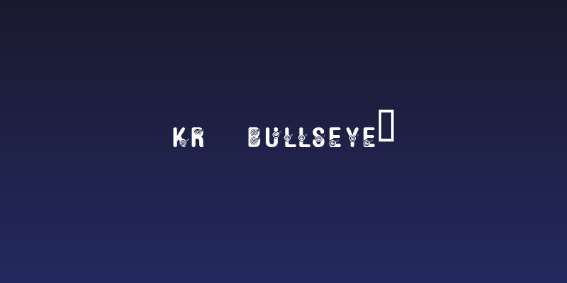 KR Bullseye! Social Header