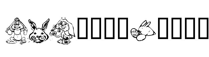 KR Bunny Dings Font