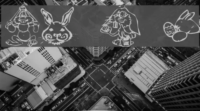 KR Bunny Dings Font examples