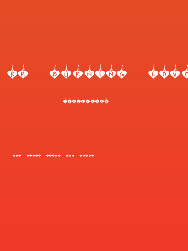 KR Burning Love Poster